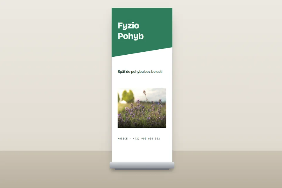 Roll-up baner fyzioterapie